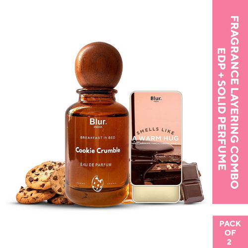 BLUR India Layering Combo Cookie Crumble EDP Warm Hug Solid Perfume  Signature Scent Duo