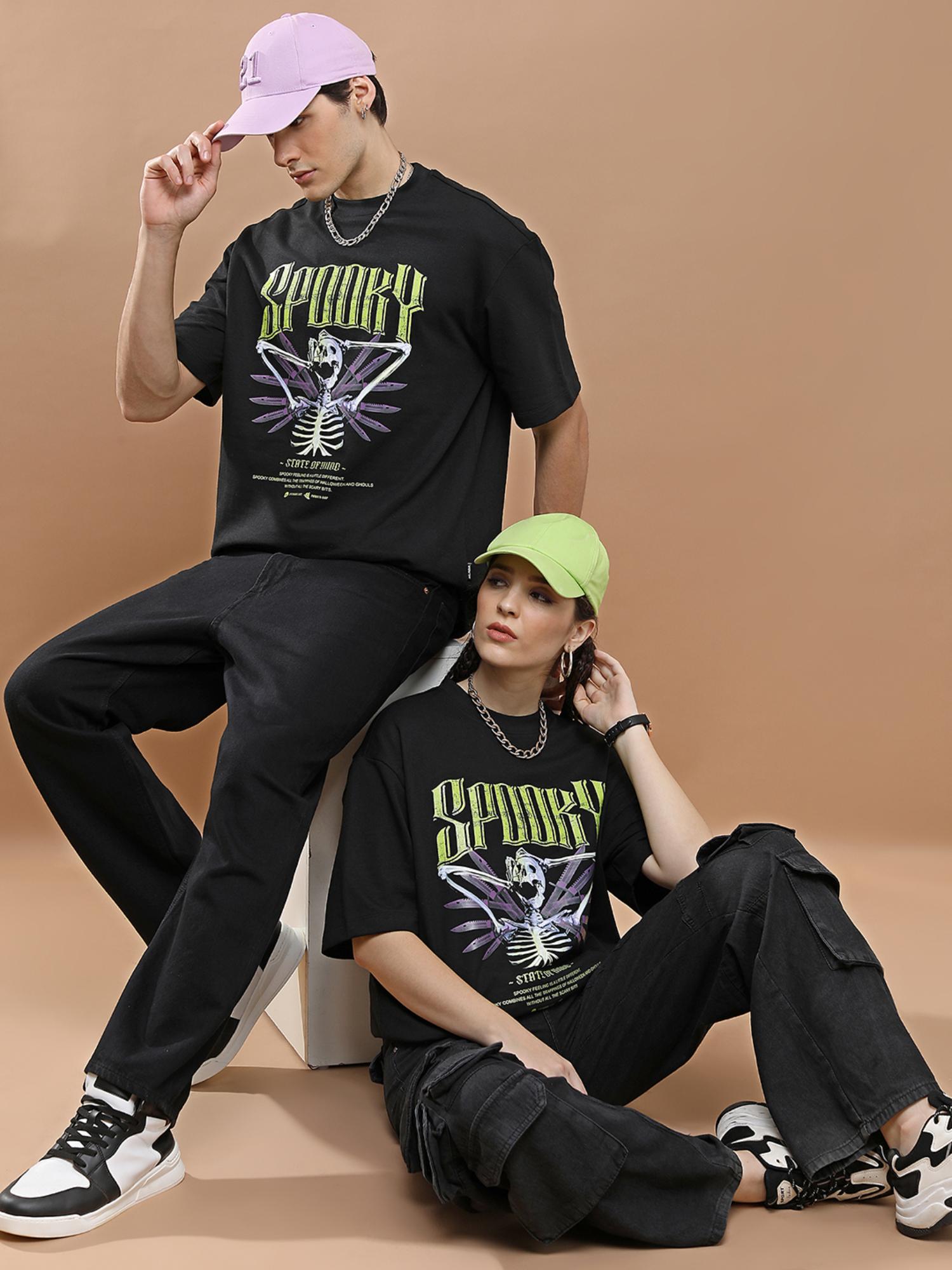 Buy HIGHLANDER Unisex Black Graphic T-Shirt Online