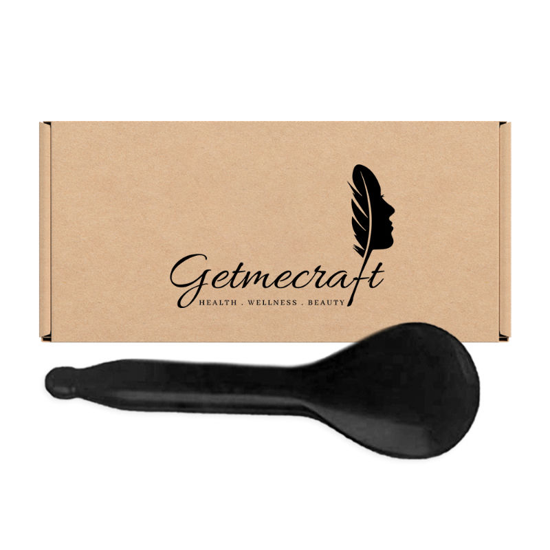 Getmecraft Black Obsidian Spoon Shape Gua Sha Massage Tool Buy