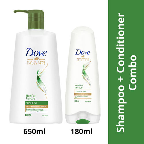 Dove Hair Fall Rescue Shampoo + Conditioner: Buy Dove Hair Fall Rescue  Shampoo + Conditioner Online at Best Price in India | Nykaa