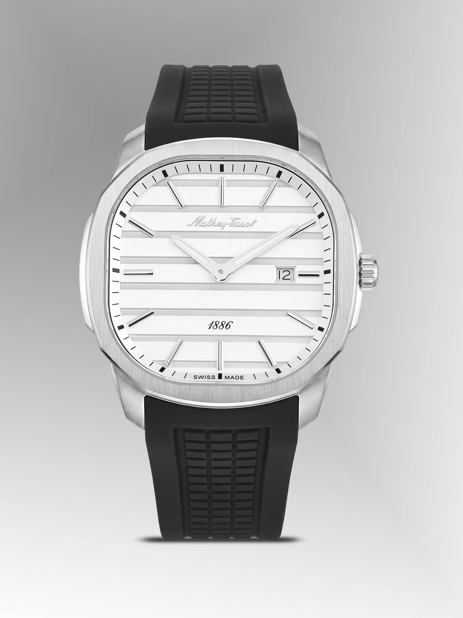 Mathey-Tissot Swiss Made Quartz White Dial Analog Watch - H413ALI (M)