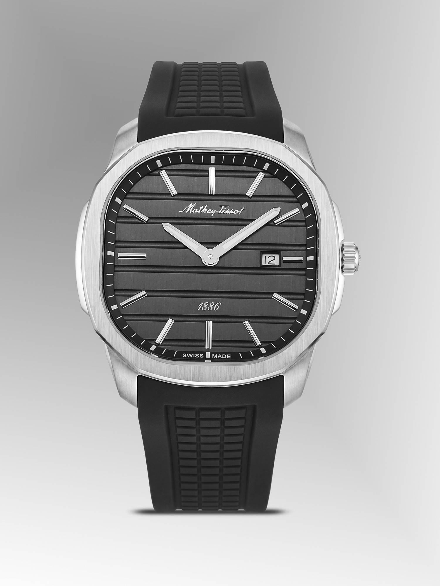 Mathey-Tissot Swiss Made Quartz Black Dial Analog Watch - H413ALN (M)