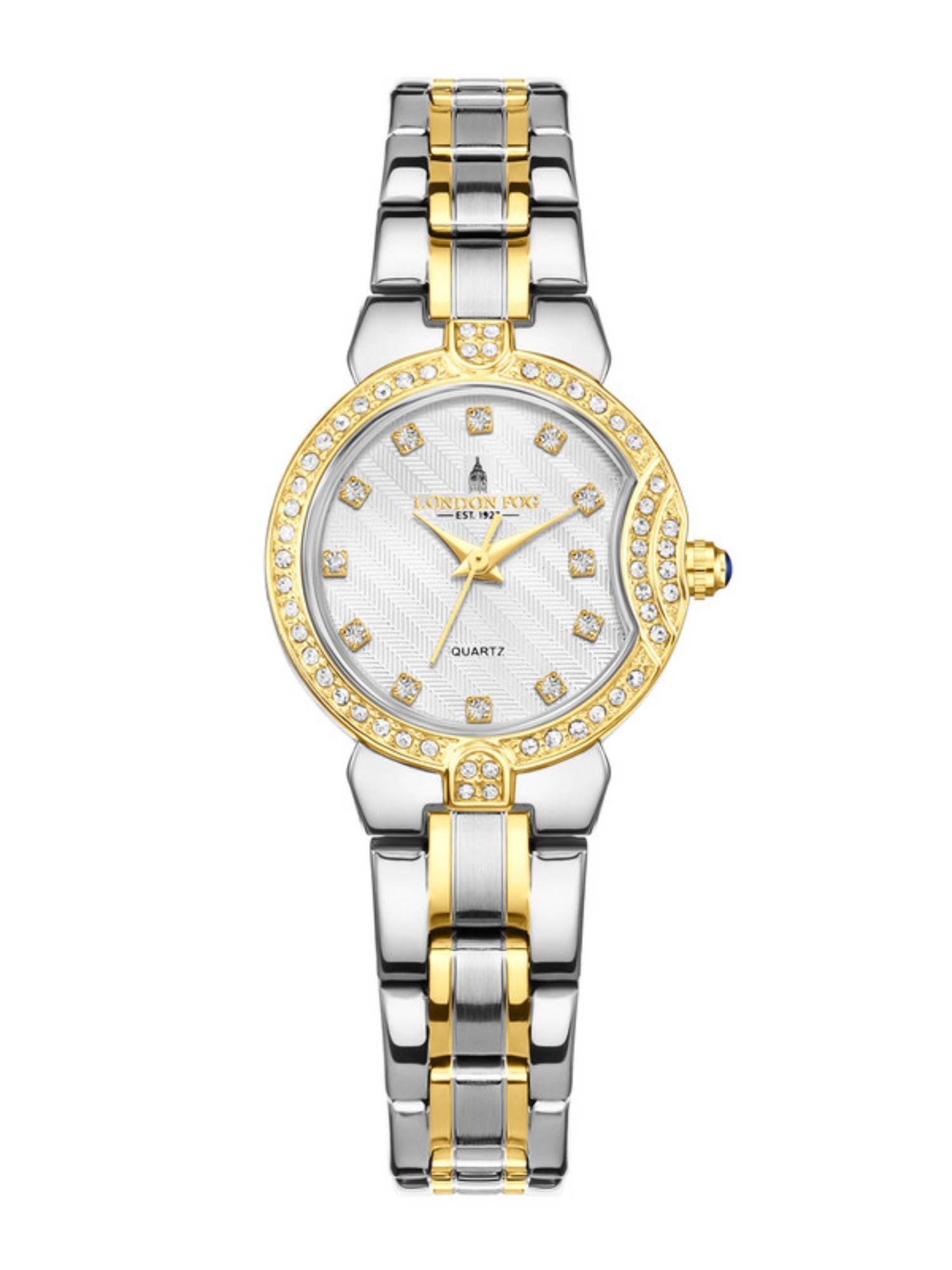London Fog Crescent Collection Analog Quartz White Dial Watch - LFW20005 (M)