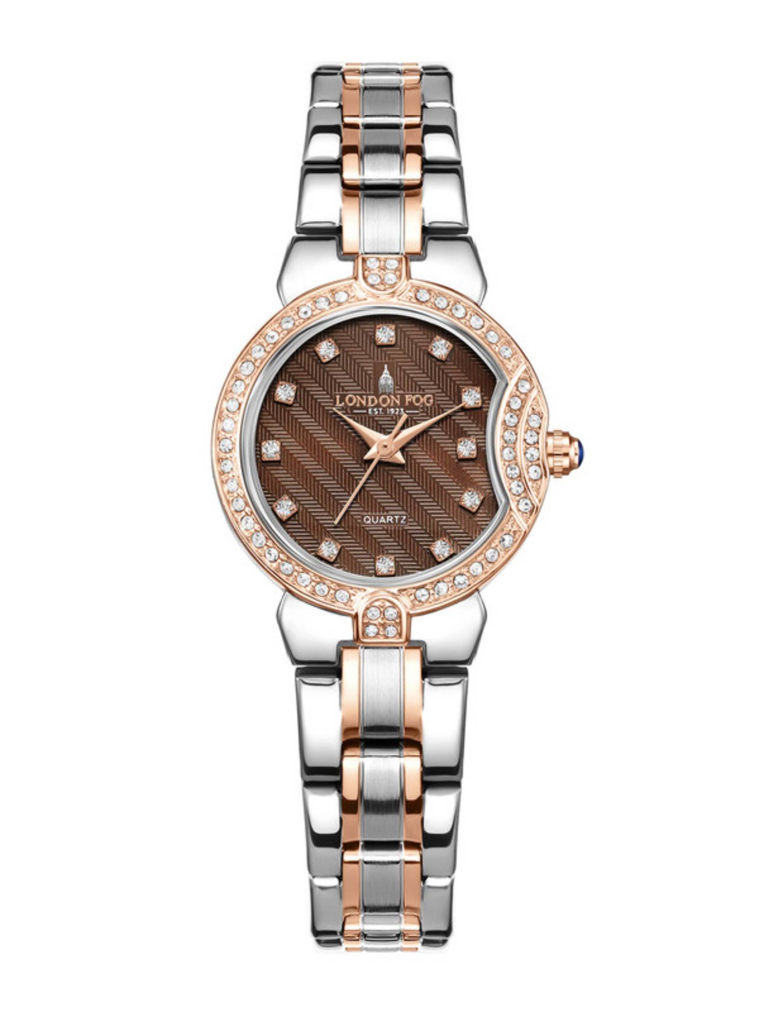 London Fog Crescent Collection Analog Quartz Brown Dial Watch - LFW20005 (M)