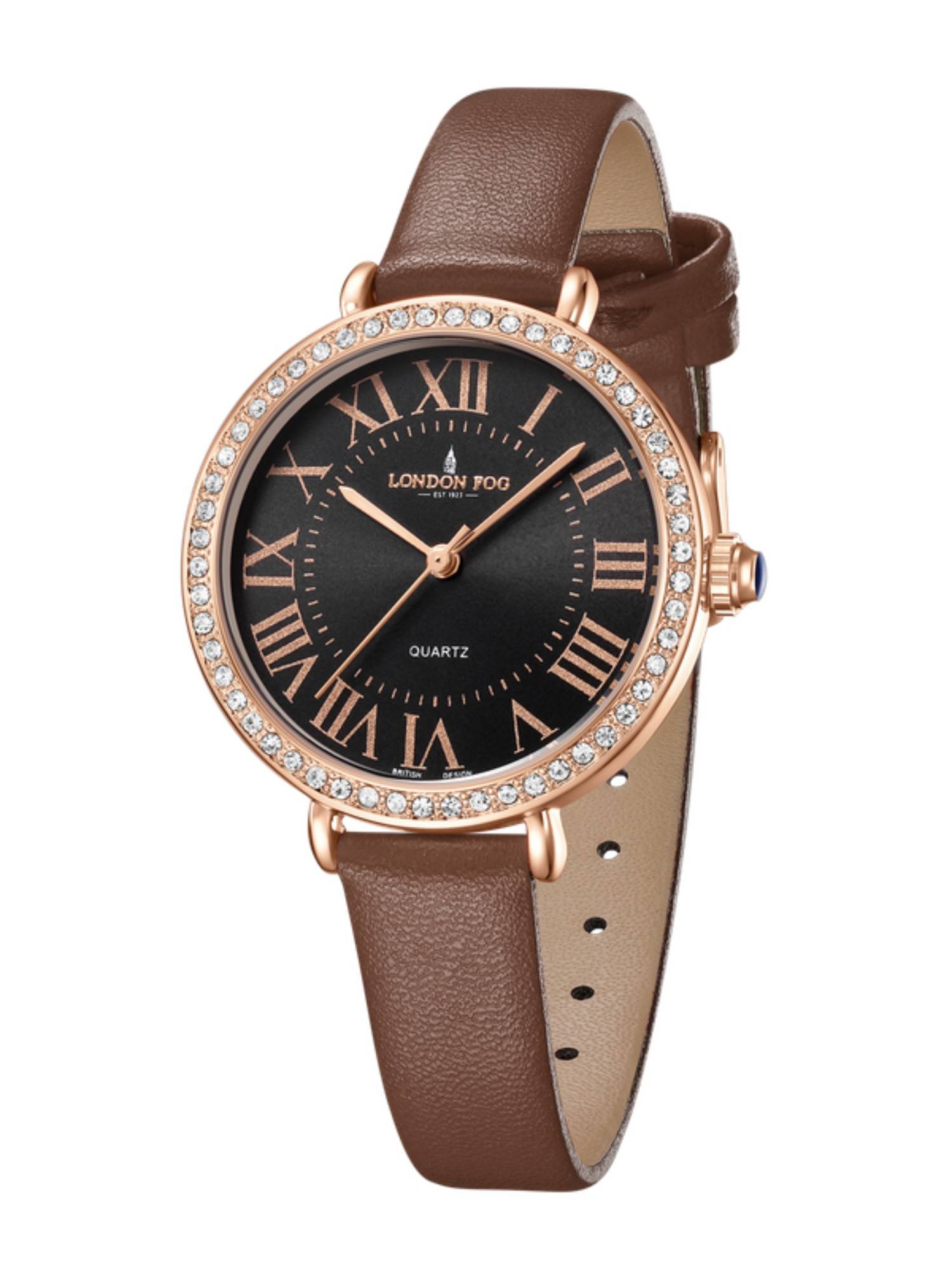 London Fog Marylebone Collection Analog Quartz Black Dial Watch - LFW20007 (M)