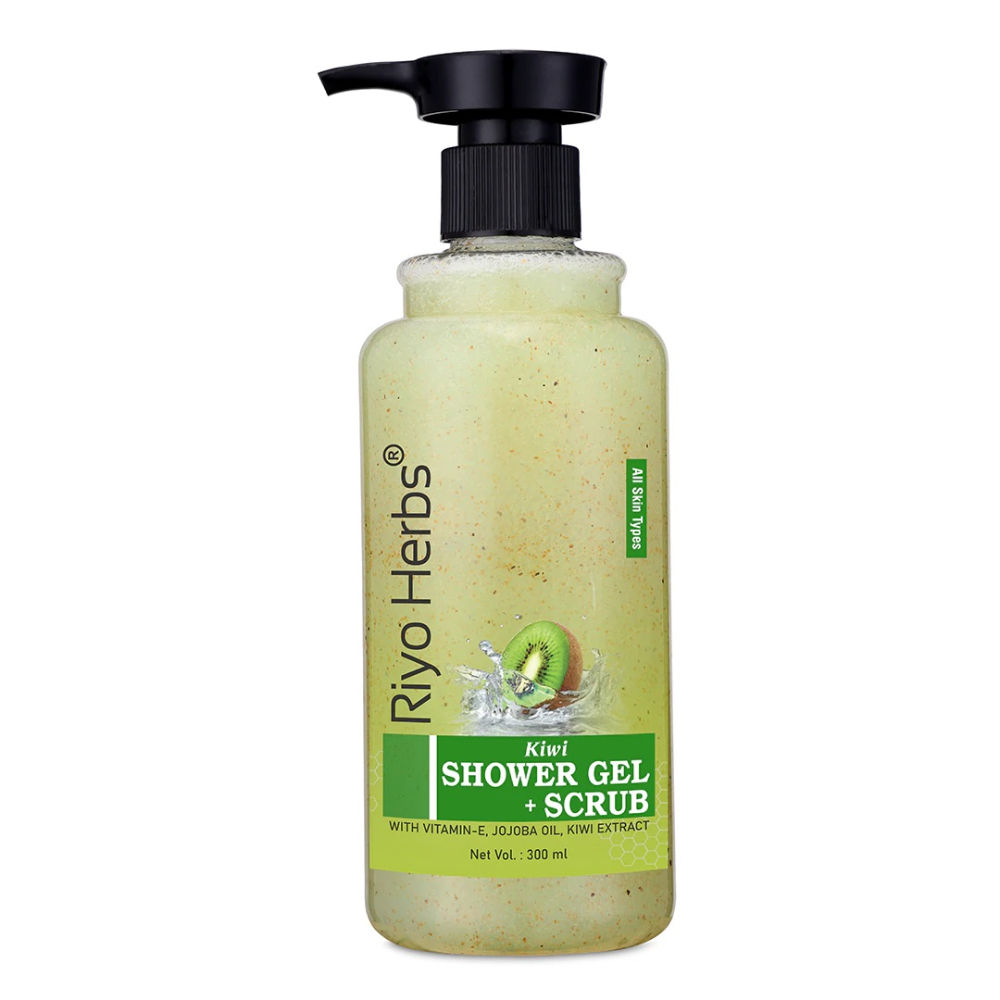 Buy Riyo Herbs Kiwi Shower Gel and Scrub combo for Refreshing Skin