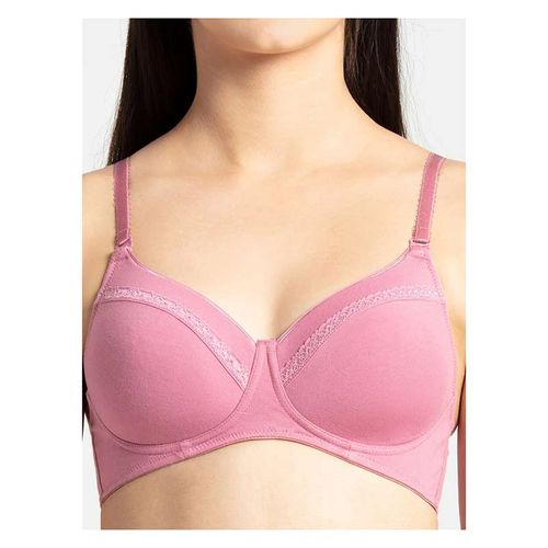 Buy Jockey Padded Non-Wired Medium Coverage T-Shirt Bra - Heather Rose  Printed at Rs.749 online