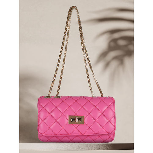MINI WESST Pink Solid Sling Bag: Buy MINI WESST Pink Solid Sling