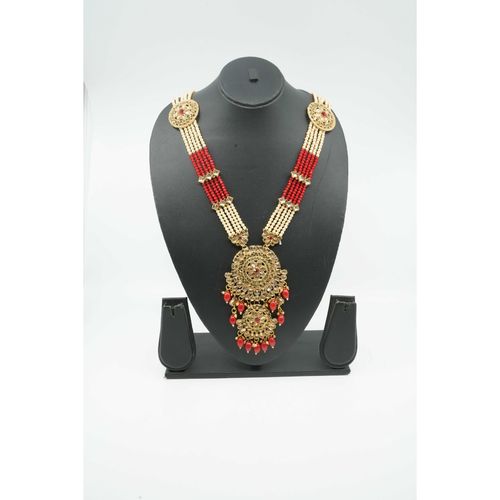 Buy GRIIHAM Fancy Dulhan Gold Polish Bridal Jewellery Set Combo Online