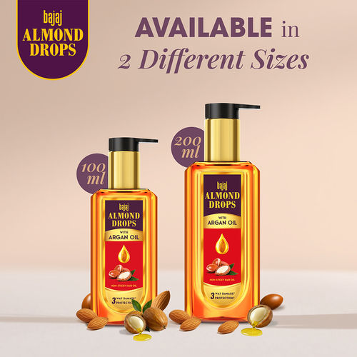 Buy Bajaj Almond Drops Non Sticky Hair Oil With Almond Oil And