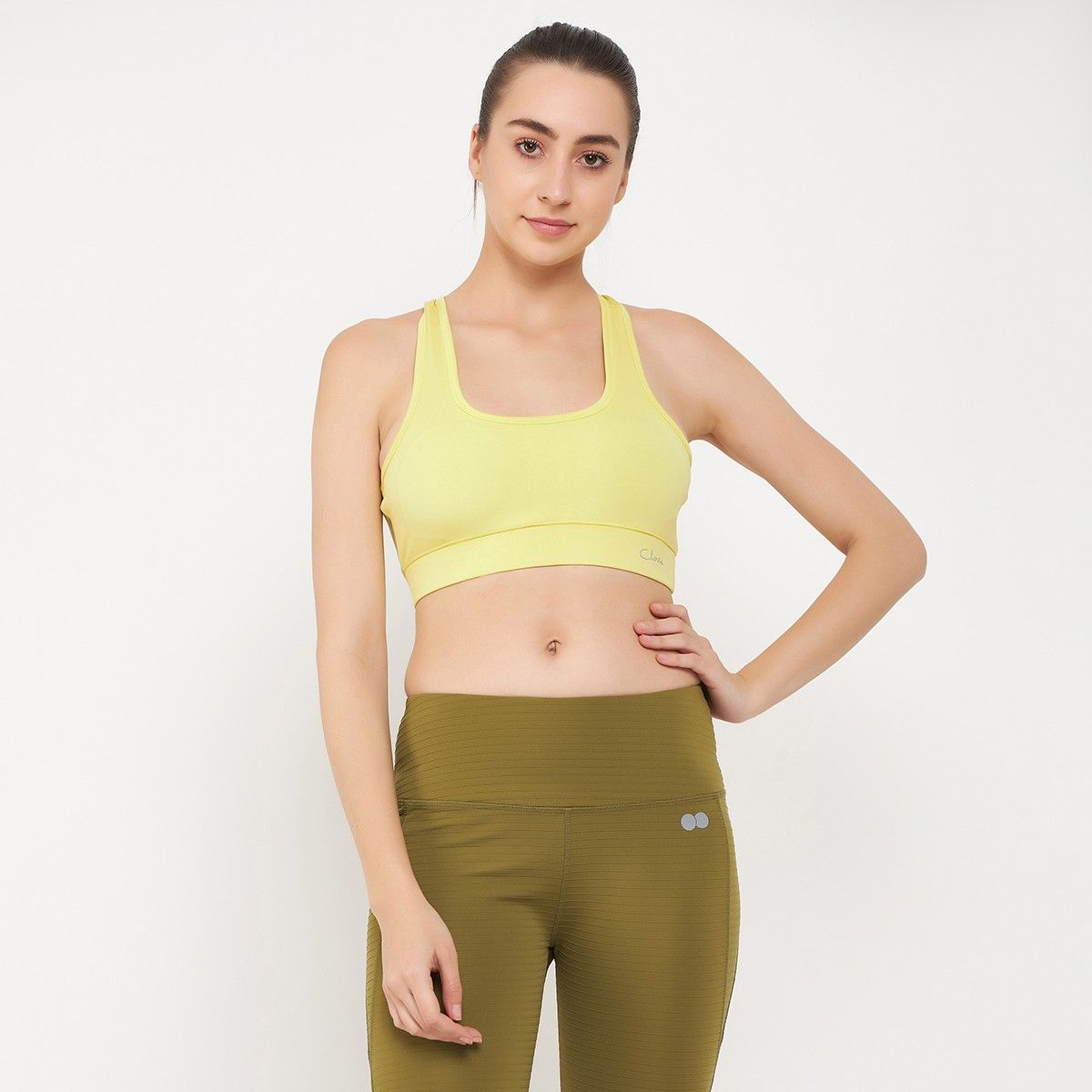 Buy Medium Impact Padded Racerback Sports Bra in Mint Green Online India,  Best Prices, COD - Clovia - BR2201P11