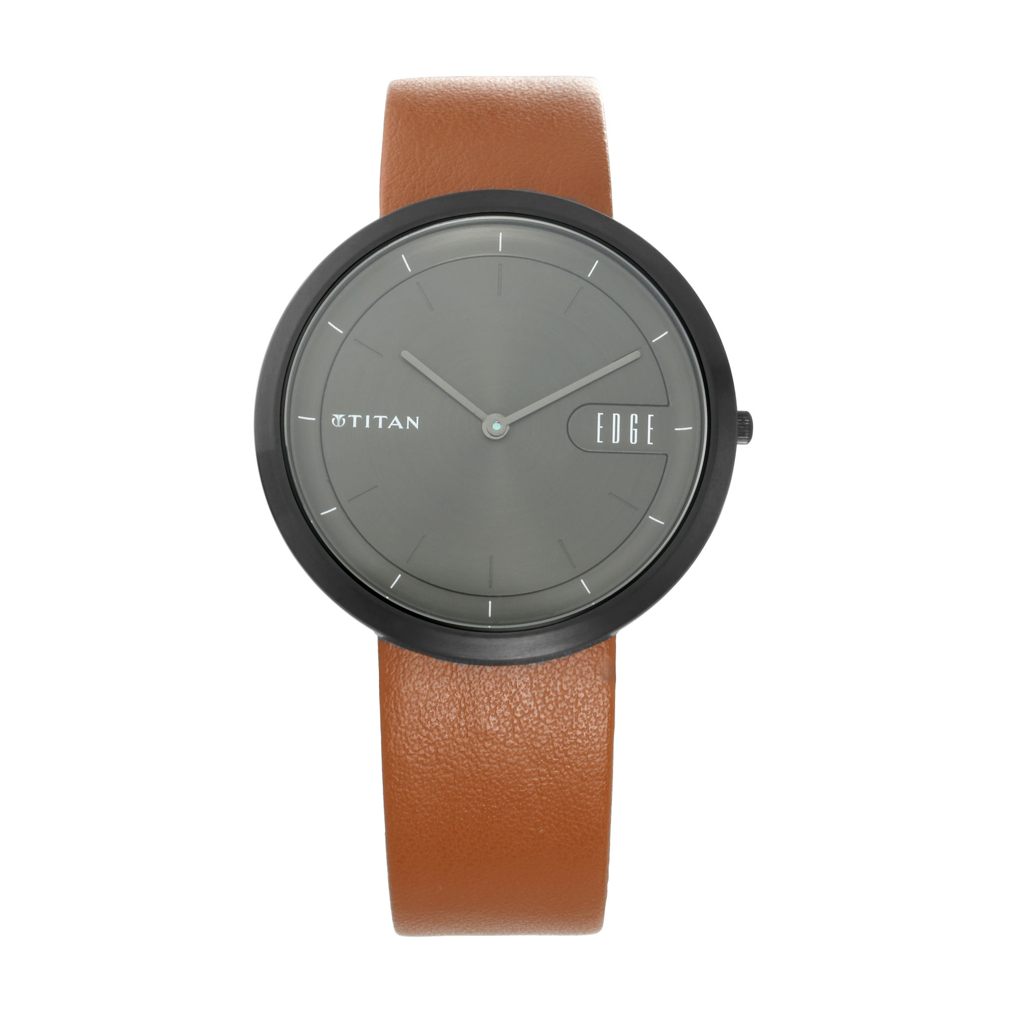 Titan edge clearance leather watch