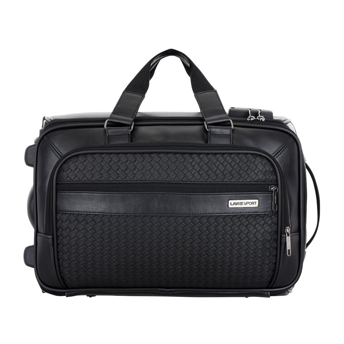 Buy Lavie Sport Premium Metro25 Black Trolley Bag Online