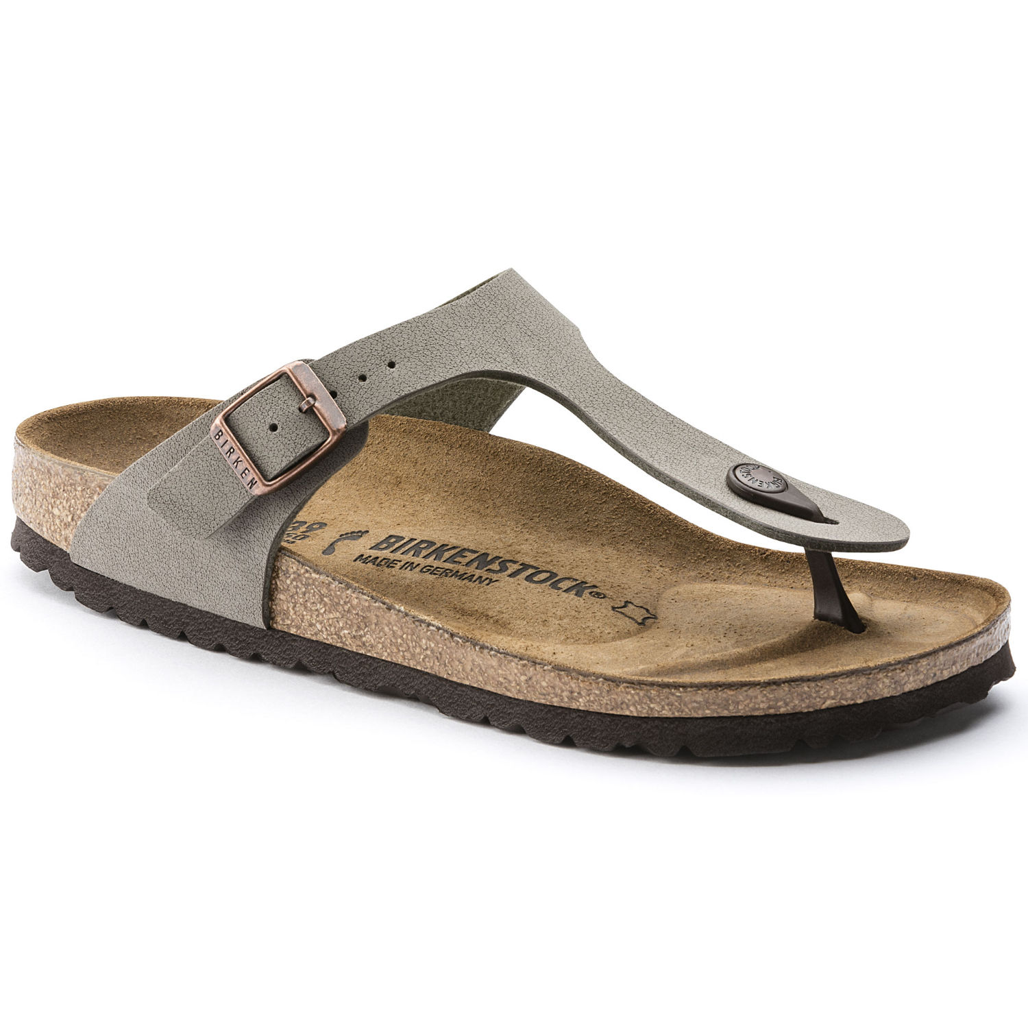 BIRKENSTOCK Gizeh Metallic Black Birko-flor – Craft Shop Bantry