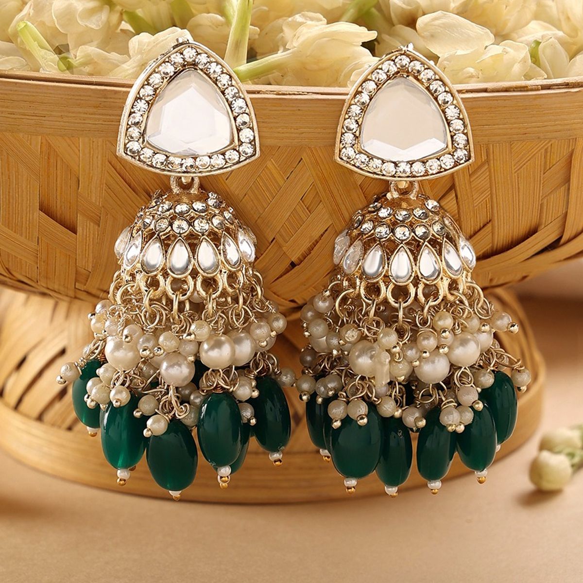 Drop jhumka deals earrings