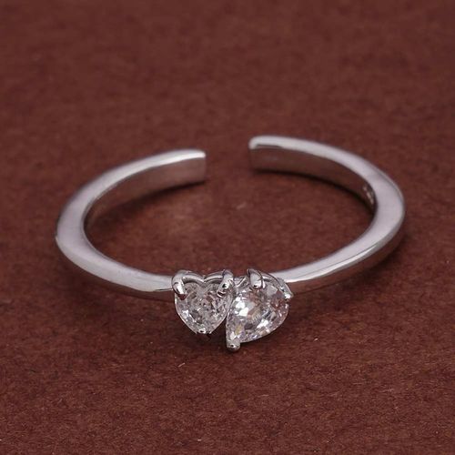 Palmonas 925 Sterling Silver You and Me Stone 925 Silver Ring