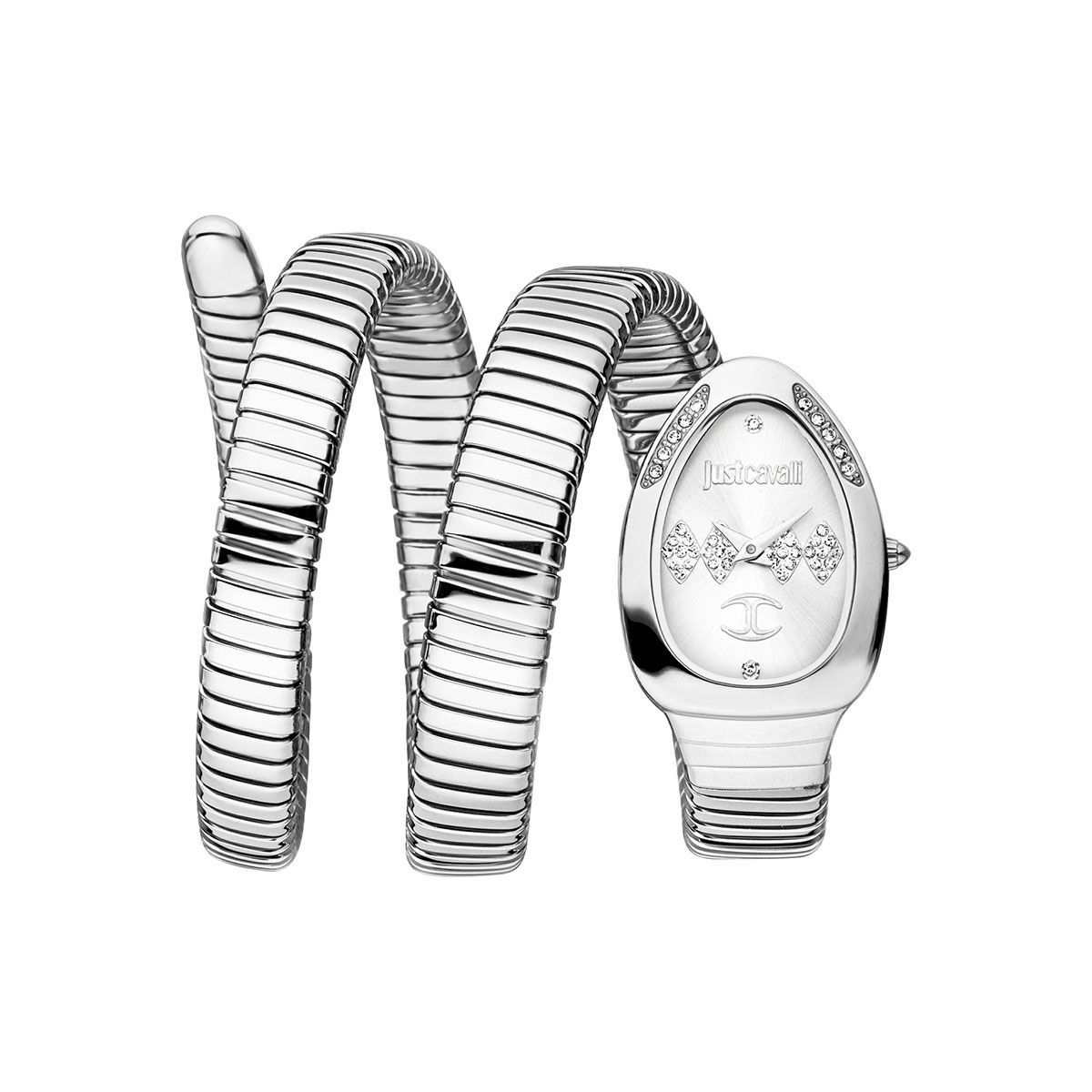 Just Cavalli Vezzoso Silver Watch for Women-Jc1L230M0015
