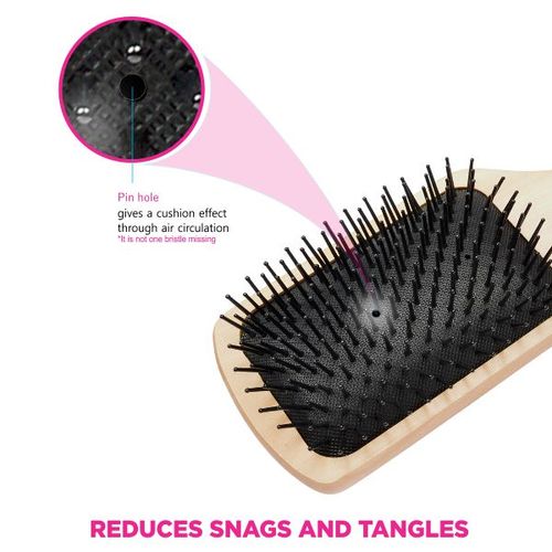 VEGA Wooden Paddle Hair Brush - (E2-PB): Buy VEGA Wooden Paddle Hair Brush  - (E2-PB) Online at Best Price in India | Nykaa
