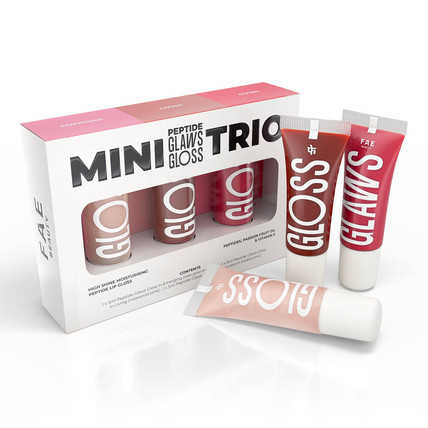 FAE Beauty Trio Mini Peptide Glaws Gloss