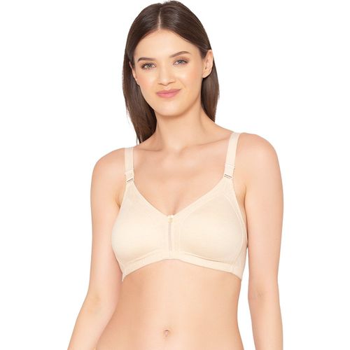 Buy Groversons Paris Beauty Women'S Non-Padded Supima Cotton Spacer And  Minimiser Bra - Beige (34B) Online