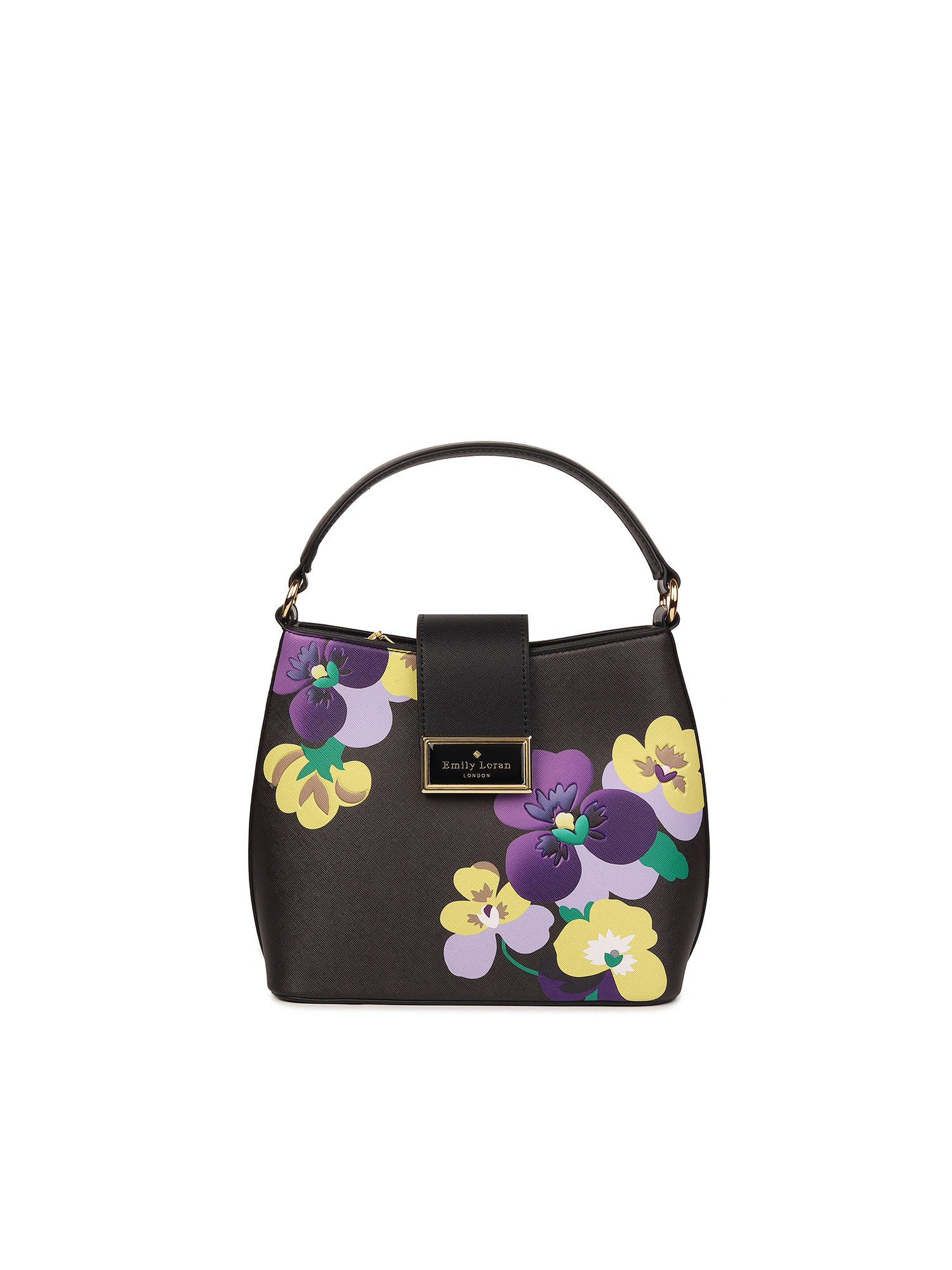 TREASO CLOSET Viola Grace Hand Bag - Black