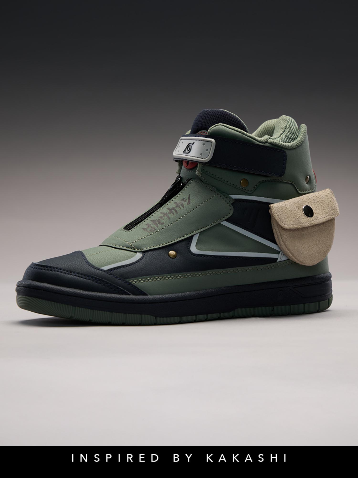Buy The Souled Store Naruto Shippuden Kakashi Men Green Sneakers