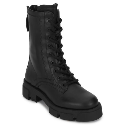 Guess Women Black Solid Combat Boots (UK 5)