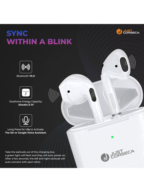 Buy Corseca Plum Truly Wireless mini Powebuds 12 Hrs Playtime