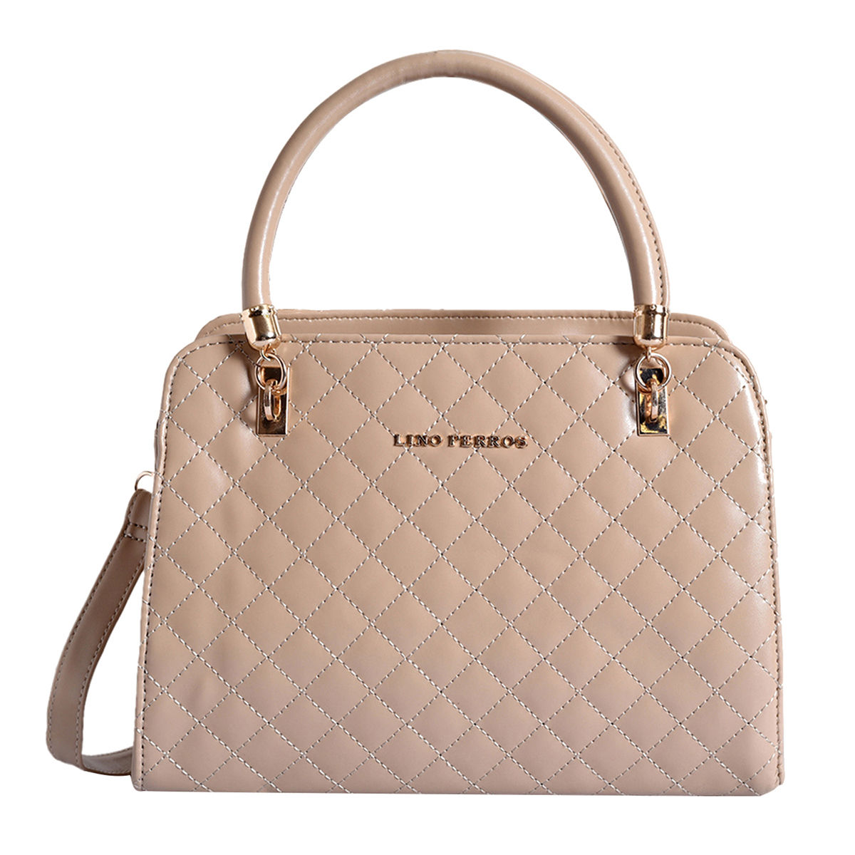 Buy Lafille Womens Solid Handheld Handbag With Detachable Sling Strap Bag  Charcoal Online