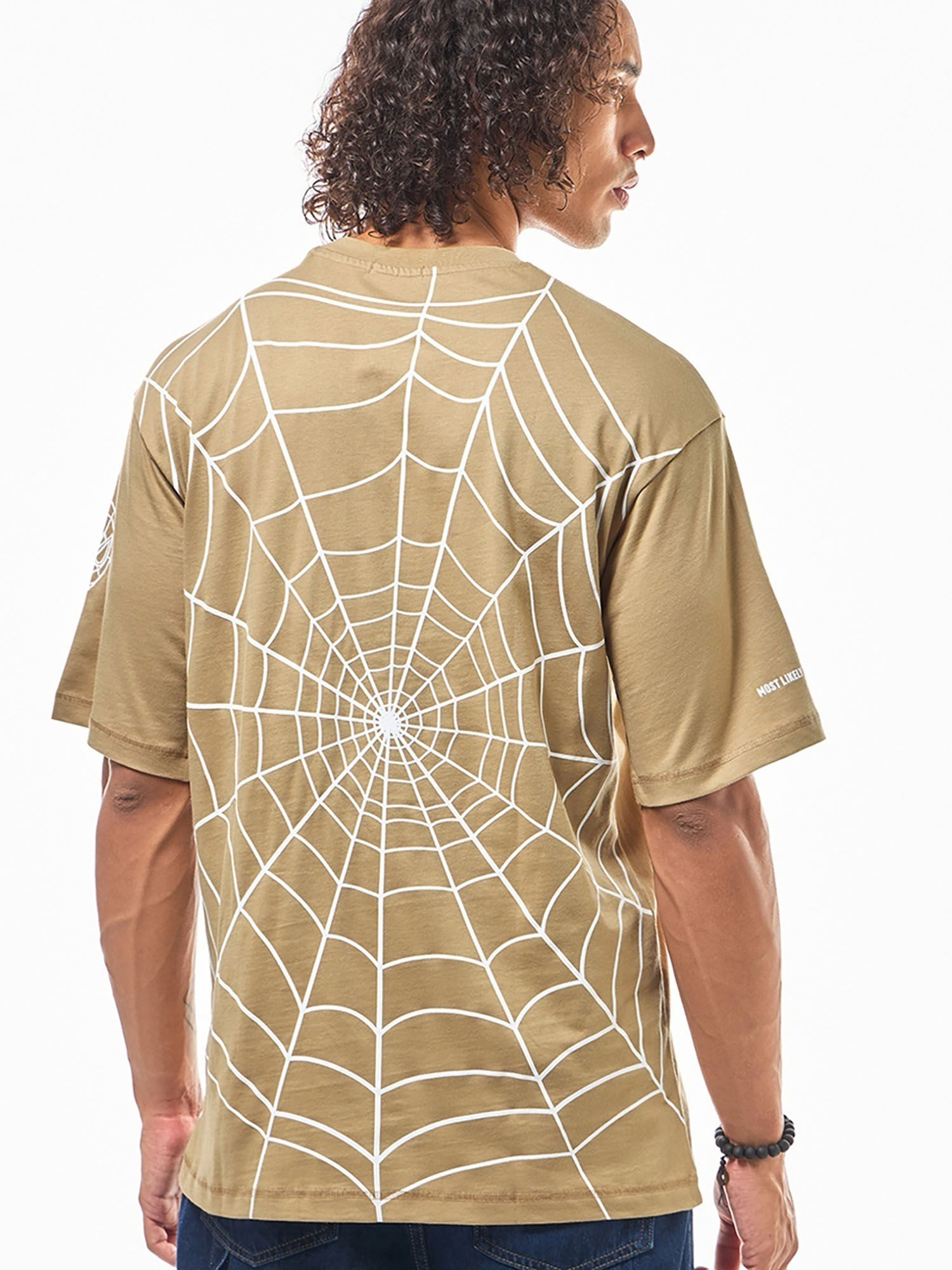 Buy Bewakoof Official Marvel Men's Brown Spider Man Graphic