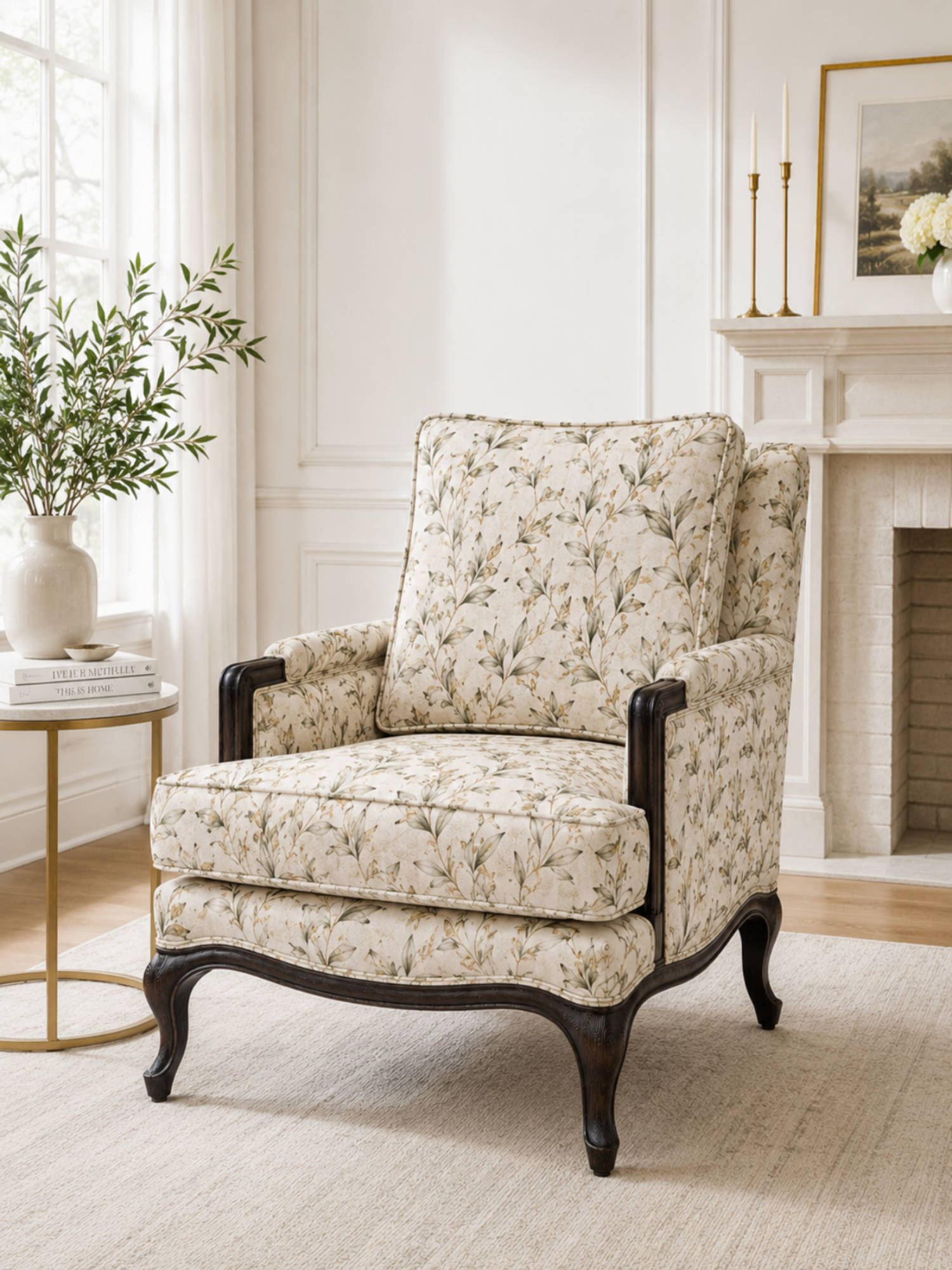 JABRIX Beige Mirano Arm Chair