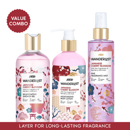 Buy Wanderlust Japanese Cherry Blossom Shower Gel Body Lotion
