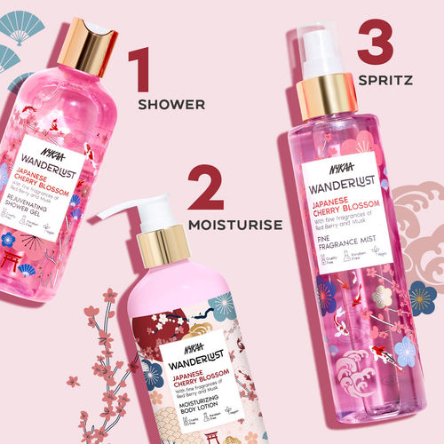 Buy Wanderlust Japanese Cherry Blossom Shower Gel Body Lotion