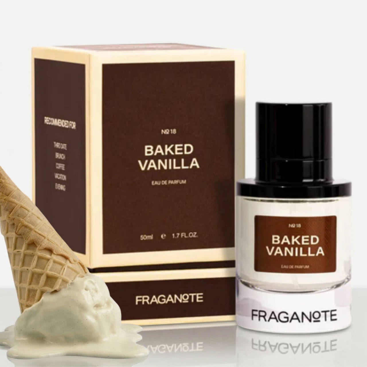 Fraganote Baked Vanilla EDP Premium Long Lasting Perfume for Women, Sweet Vanilla Scent