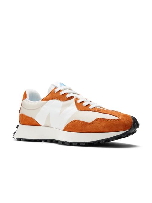 New Balance Unisex 327 Orange White Sneakers (UK