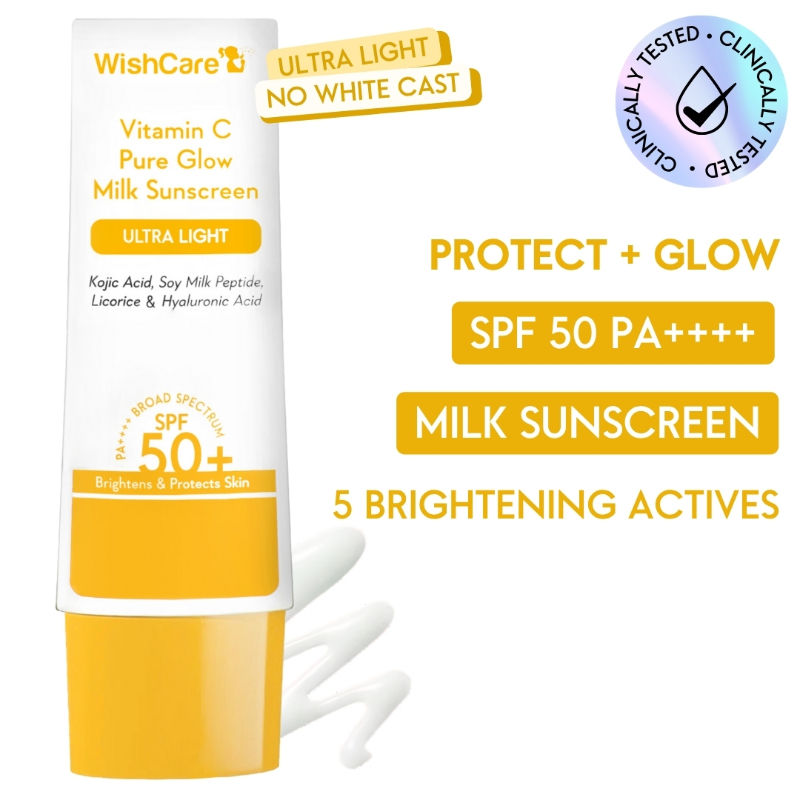 Wishcare Vitamin C Pure Glow Face Sunscreen SPF 50 PA++++