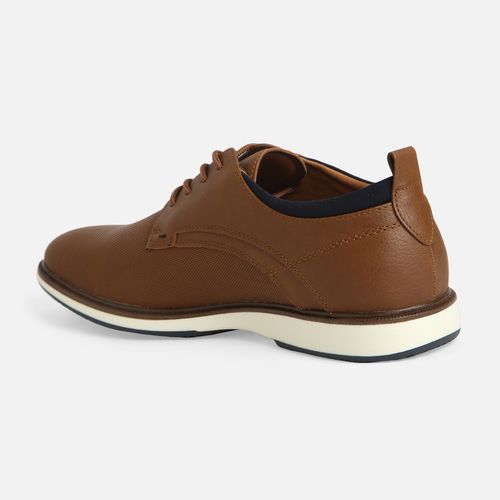 Aldo Karson Synthetic Tan Textured Oxford Casual Shoes