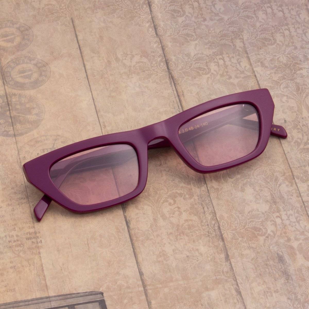 TED SMITH Womens Polarized UV Protection Candy Pink Lens Pink Cat-Eye Sunglasses