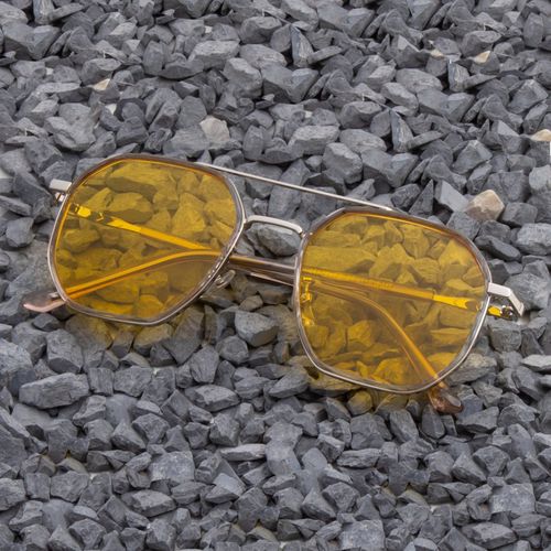 Tinted Glasses Yellow Aviators Mens TED SMITH Unisex Polarized UV