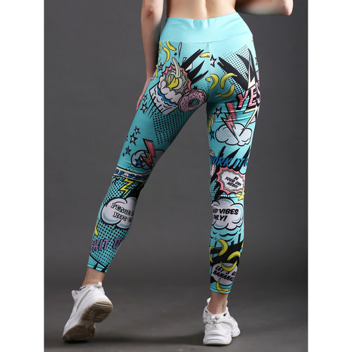 Buy The Dance Bible Pink Boom Printed Gym Tights For Women Online