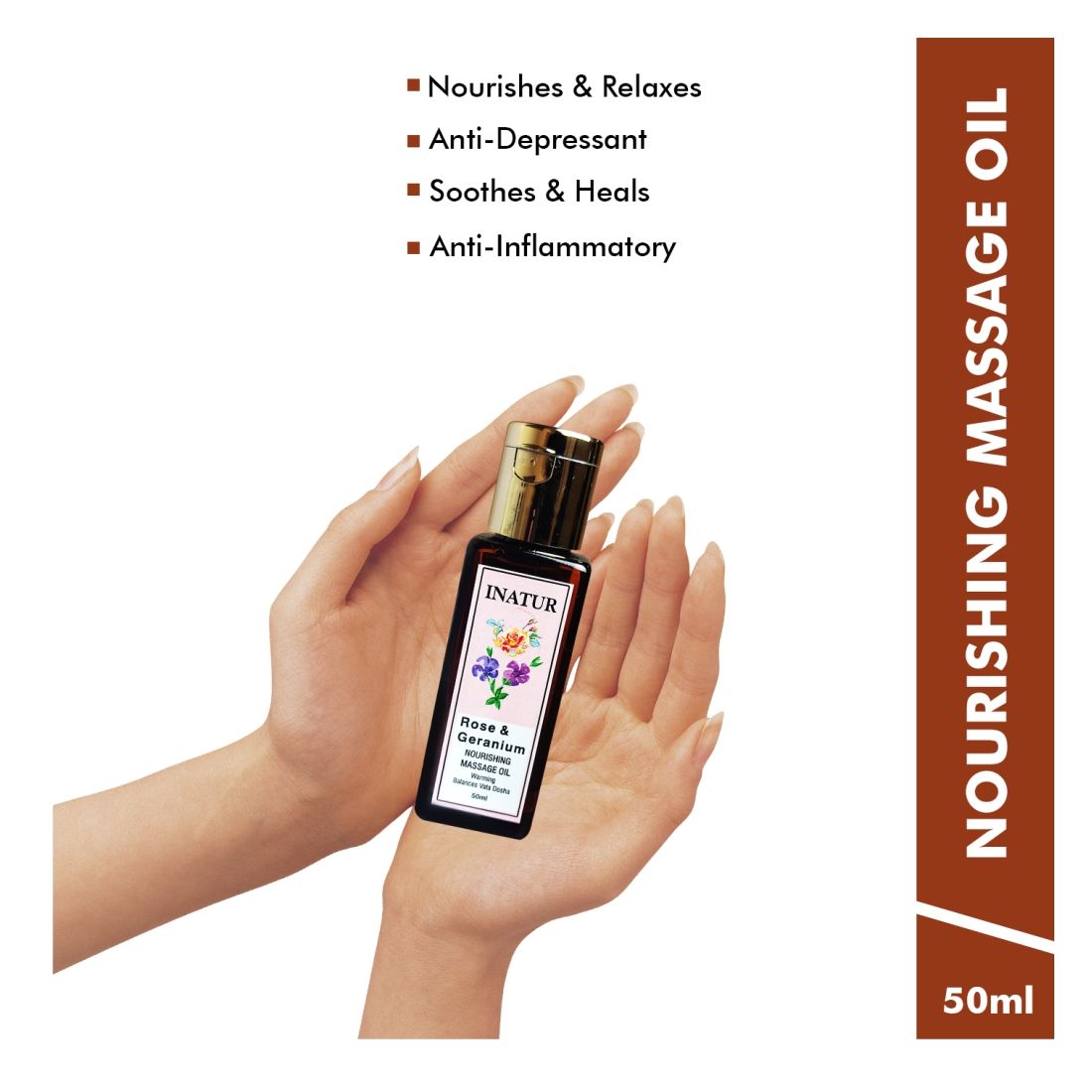 Inatur Rose & Geranium Massage Oil Buy Inatur Rose & Geranium Massage