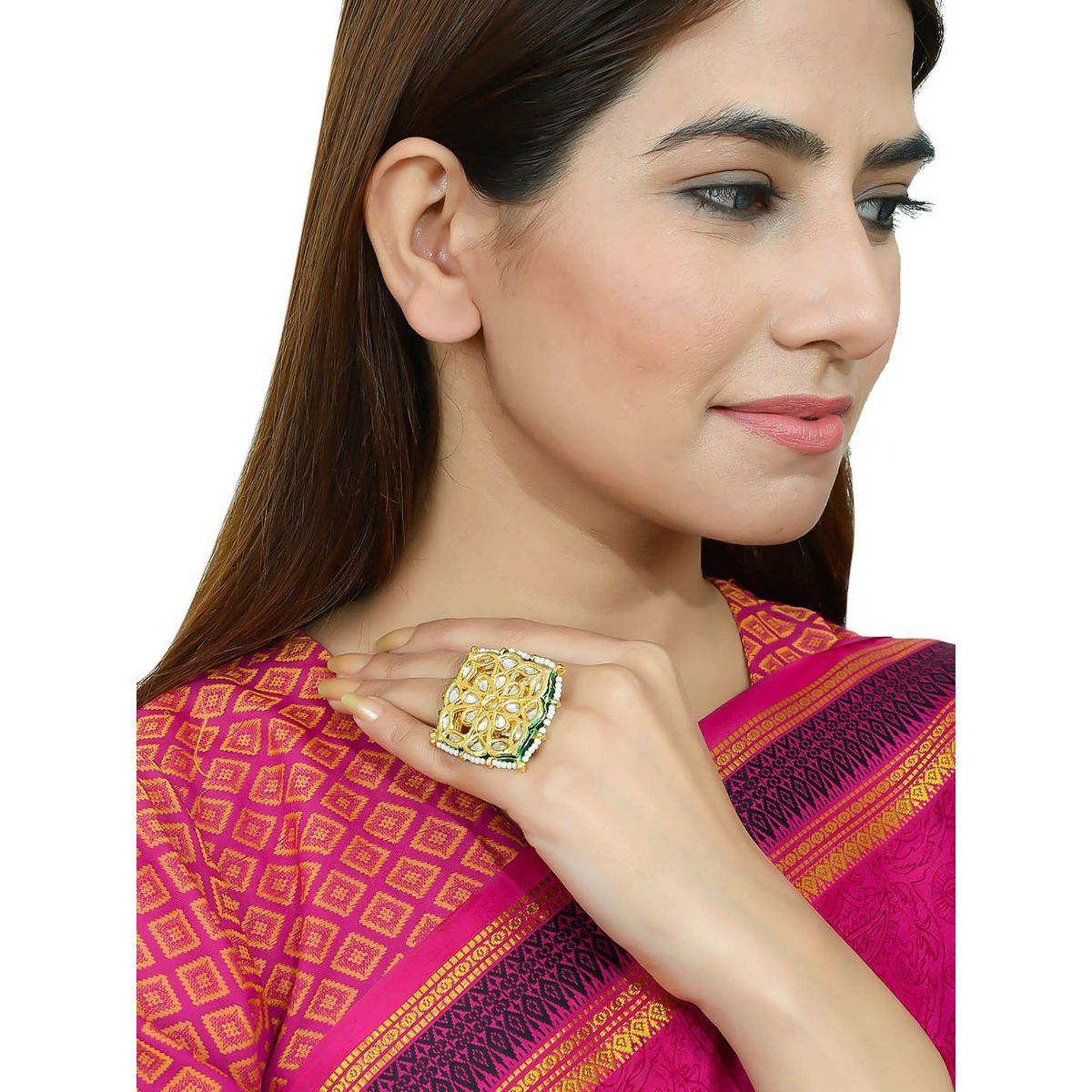 Silvermerc Designs Gold Brass Ring Buy Silvermerc Designs Gold Brass