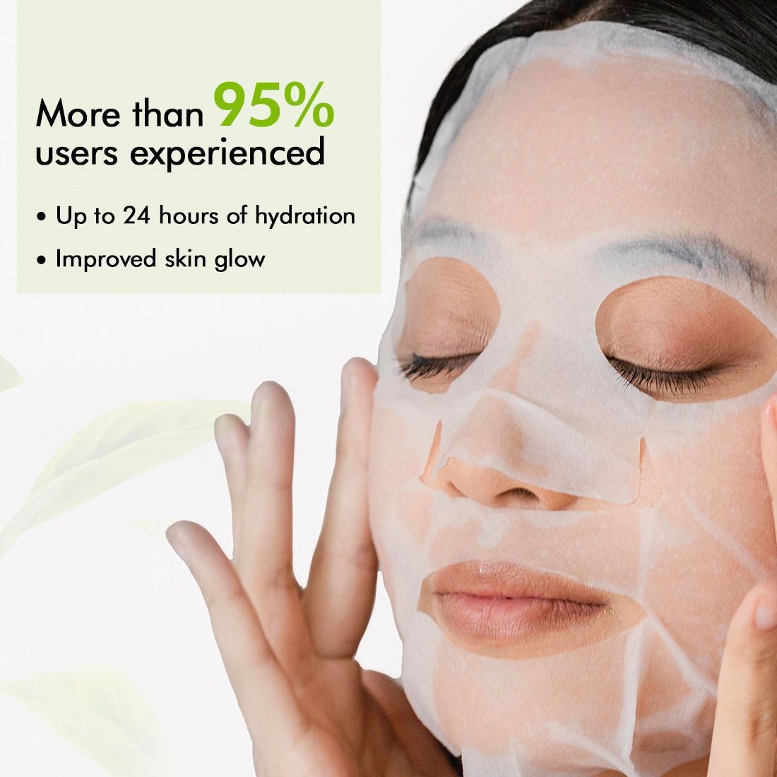 MCaffeine Vitamin C Face Sheet Masks with Green Tea for Dark Spot