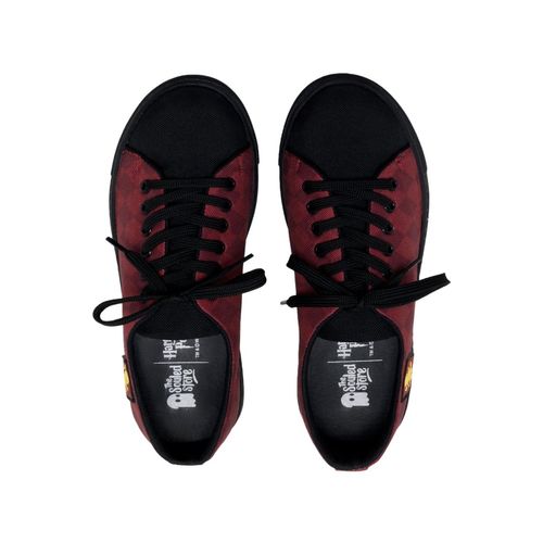 The Souled Store Harry Potter Gryffindor Women Lace Up Shoes Maroon AOP  Printed (UK 3)