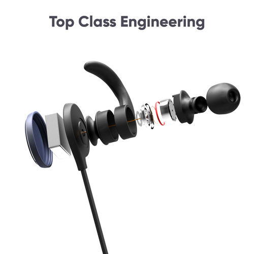 Mivi ThunderBeats Bluetooth Earphones Wireless With Mic, HD Sound, Powerful  Bass Black - Main Image