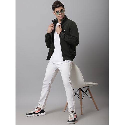 Buy Cantabil Men Solid Olive Sweatshirt Online