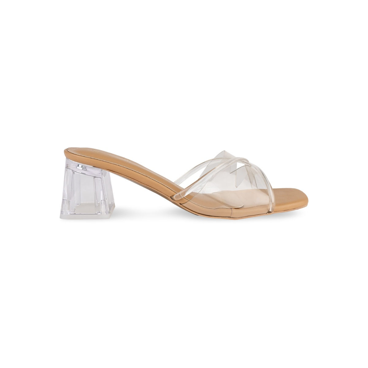 Buy THE CAI STORE Criss Cross Clear Strap Heels Online