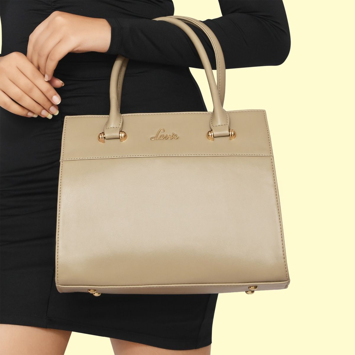 lavie women beige satchel