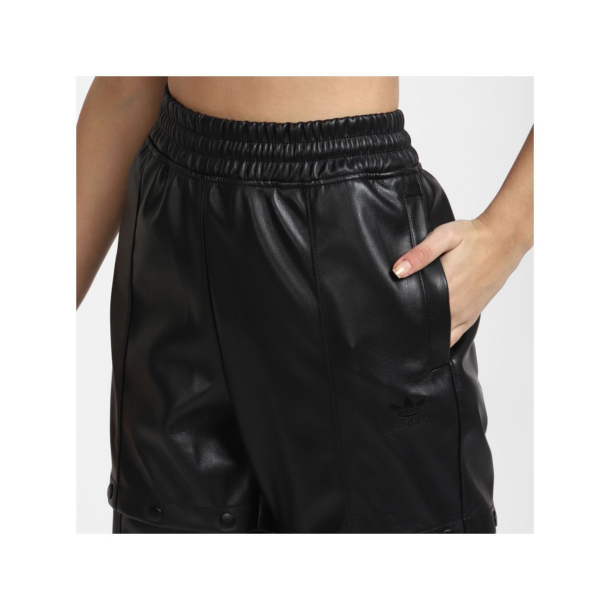 Adidas Originals Womens Always Original Faux Leather Track Pants  Black   Bramalea City Centre