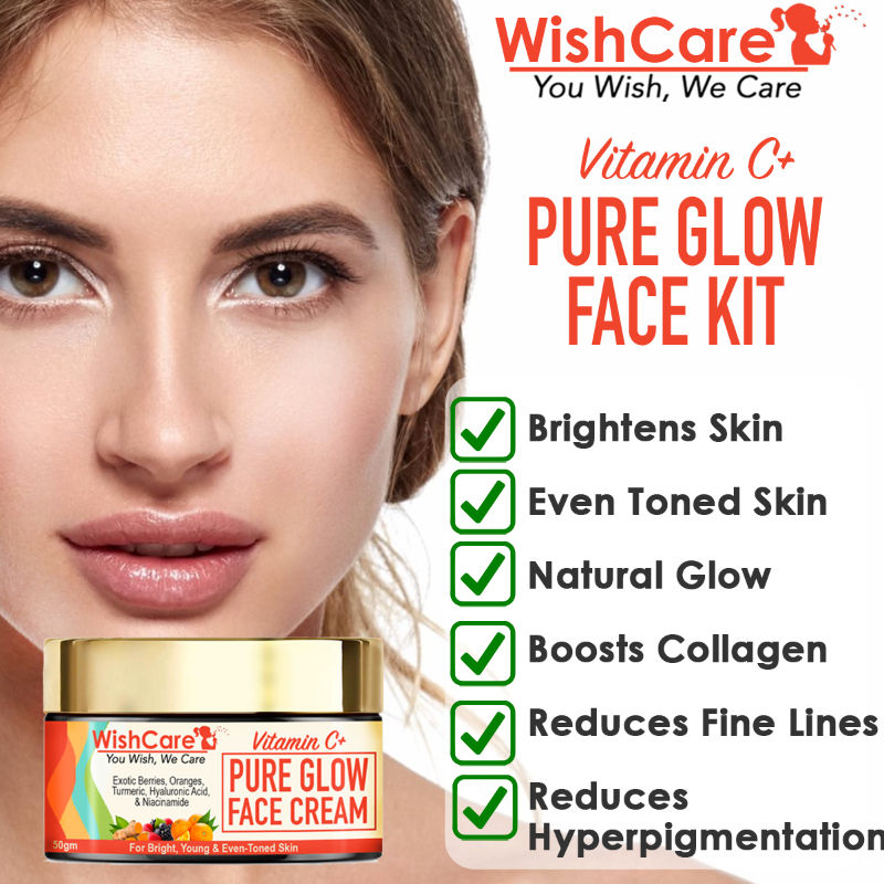 Wishcare Pure Glow Vitamin C Face Cream - Day & Night Cream - For ...